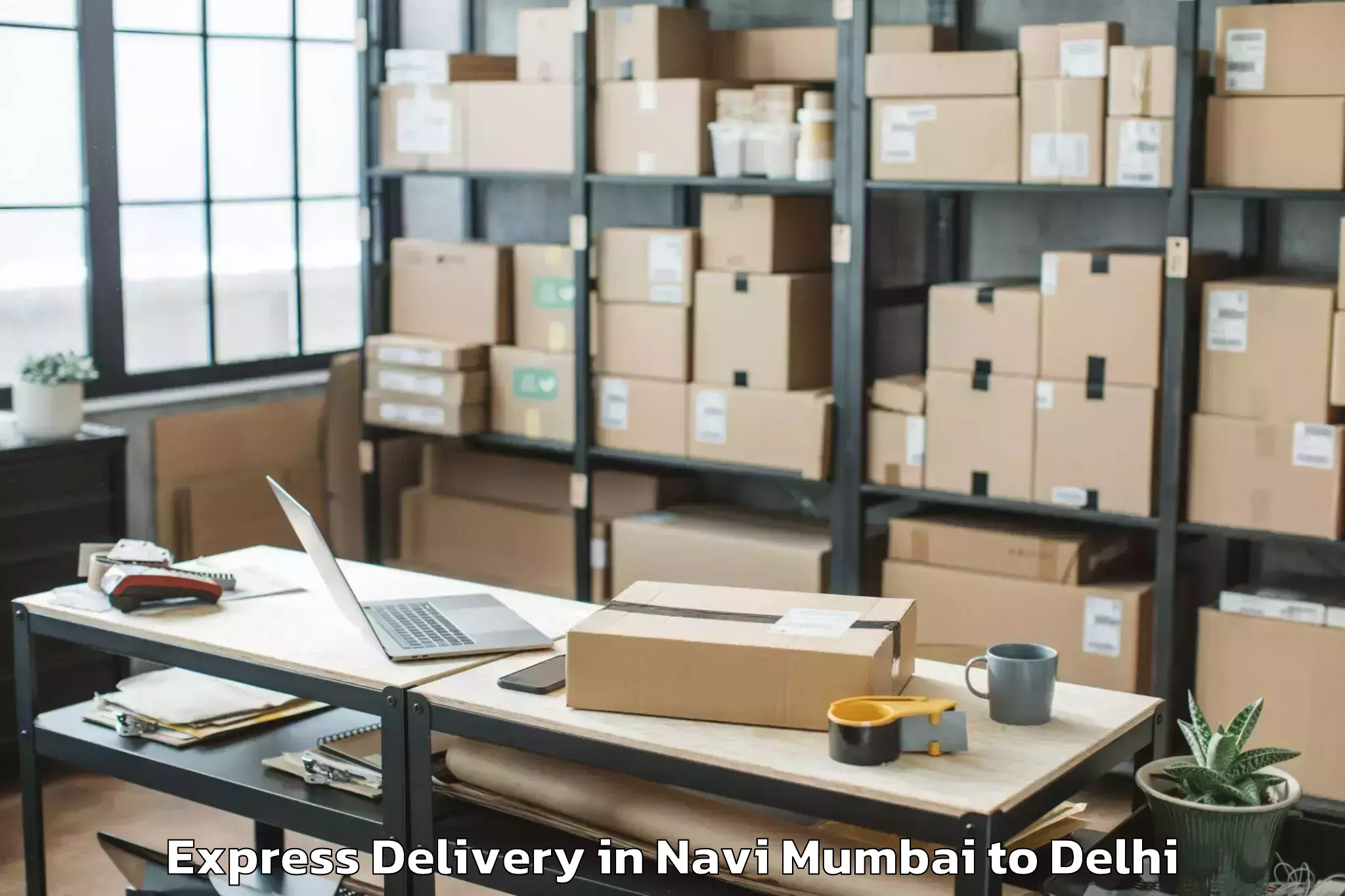 Discover Navi Mumbai to Ramesh Nagar Express Delivery